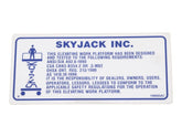 108665 Decal, Old Standards | Skyjack